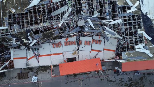 10-21-2019 Home Depot Tornado Damage – Dallas Texas
